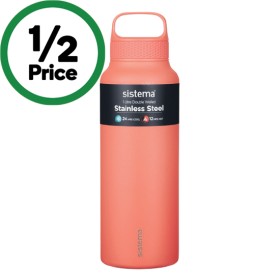 Sistema-Stainless-Steel-Dual-Wall-Bottle-1-Litre on sale