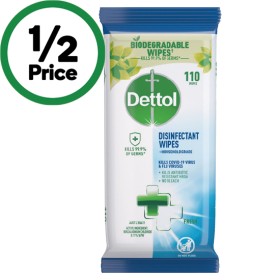 Dettol+Disinfectant+Wipes+Pk+110