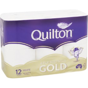 Quilton-Gold-4-Ply-Toilet-Paper-Pk-12 on sale