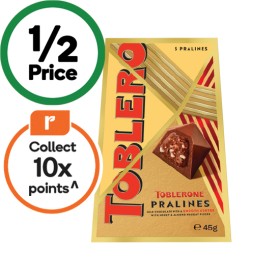 Toblerone-Pralines-45g on sale