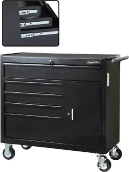 ToolPRO+41%26rdquo%3B+5+Drawer+Black+Tool+Cabinet