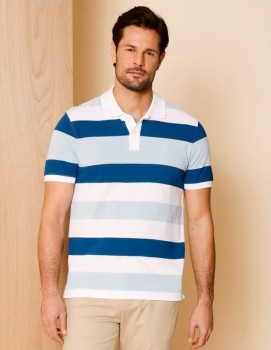 Reserve+Essential+Jersey+and+Stripe+Polo+-+Blue