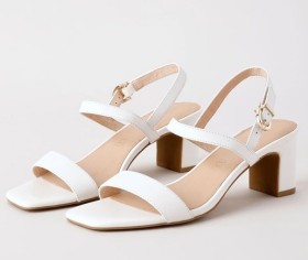Basque+Shona+Sandal+-+White