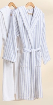 Soho-Terry-Hooded-Robes-Blue-YD-Stripe on sale