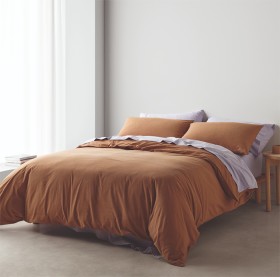 Vue-Stonewashed-Cotton-Quilt-Cover-Set-Caramel on sale