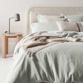 Aura-Home-Chambray-Fringe-Quilt-Cover on sale