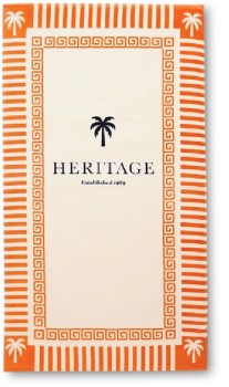 Heritage+Printed+Velour+Beach+Towel+in+Athina+-+Orange