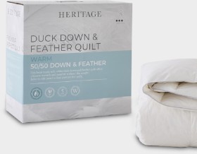 Heritage-5050-Duck-Down-and-Feather-Quilt-White on sale