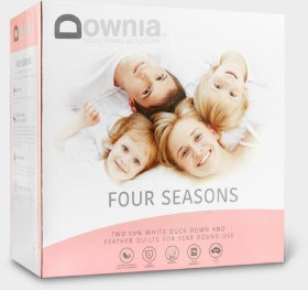 Downia+Four+Seasons+50%2F50+Duck+Down+and+Feather+Quilt