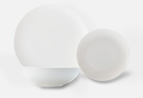 Maxwell-Williams-White-Basics-Diamonds-Dinner-Set-12pc on sale