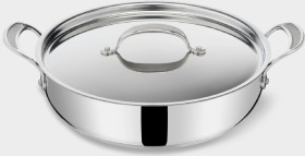 Jamie-Oliver-by-Tefal-Cooks-Classic-Non-Stick-Induction-Stainless-Steel-Shallowpan-30cm on sale