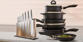 The-Custom-Chef-Baccarat-Id3-RYU-9-Piece-Knife-Block on sale