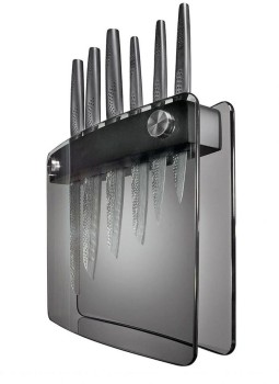 The-Custom-Chef-Baccarat-iD3-BLACK-SAMURAI-SAKAI-7-Piece-Knife on sale