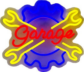 Neon-Light-Garage on sale
