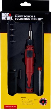 Hot+Devil+9+Piece+Blow+Torch+%26amp%3B+Soldering+Kit
