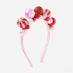 Christmas-Candy-Bauble-Headband-Red on sale