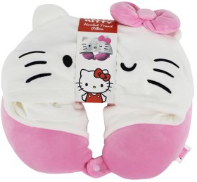 Hello+Kitty+Hooded+Travel+Pillow