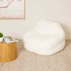 Faux-Fur-Cream-Expanding-Chair on sale