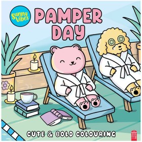 Sunny+Vibes+Pamper+Day+Cute+%26amp%3B+Bold+Colouring+Book
