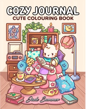 Cozy-Journal-Cute-Colouring-Book-by-Jade-Summer-Book on sale