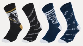 2+Pack+Official+AFL+Adult+Sock+Set