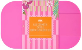 OXX+Cosmetics+LED+Cosmetic+Case+and+Lip+Gloss+Set