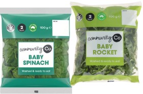 Community-Co-Baby-Spinach-100g-or-Baby-Rocket-100g on sale