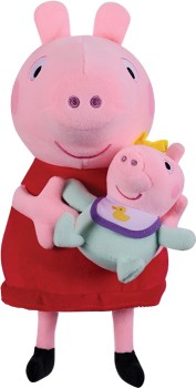 Peppa-Pig-Cuddling-New-Baby-Sister-33cm on sale