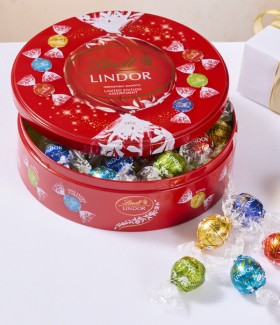Lindt-Lindor-Limited-Edition-Round-Tin-396g on sale