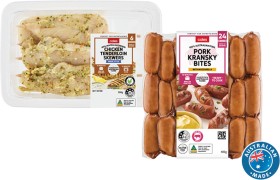 Coles+Entertaining+Chicken+Tender+Skewers+300g+or+Pork+Kransky+Bites+400g