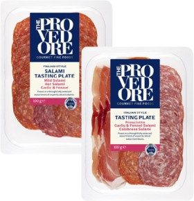 Provedore-Italian-Style-or-Salami-Tasting-Plate-100g on sale