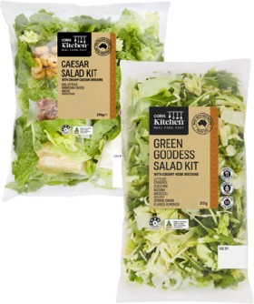 Coles+Kitchen+Caesar+Salad+Kit+290g+or+Green+Goddess+Salad+Kit+350g