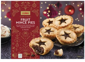 Coles+Christmas+Fruit+Mince+Pies+6+Pack+360g