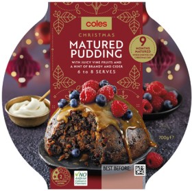 Coles-Christmas-Matured-Pudding-700g on sale