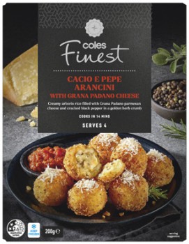 Coles-Finest-Cacio-e-Pepe-Arancini-200g on sale