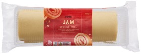 Coles-Bakery-Jam-Sponge-Roll-400g on sale