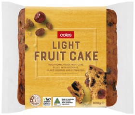 Coles+Bakery+Fruit+Cake+800g