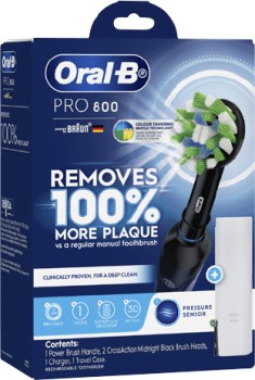 Oral-B-Pro-800-Cross-Action-Electric-Toothbrush-Black-1-Pack on sale