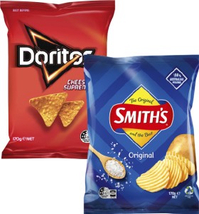 Doritos-Corn-Chips-or-Smiths-Crinkle-Cut-Potato-Chips-150g-170g on sale