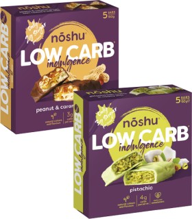 Noshu-Low-Carb-Indulgence-Bars-150g-160g on sale