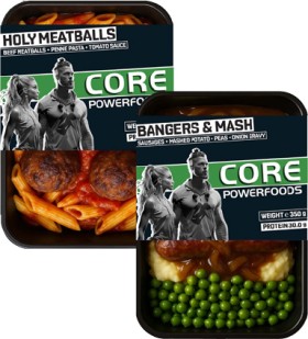 Core-Powerfoods-Frozen-Meal-350g on sale