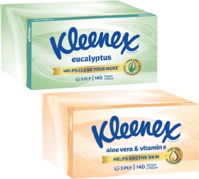 Kleenex+3-Ply+Wellbeing+Facial+Tissues+140+Pack
