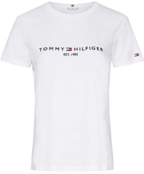 Tommy-Hilfiger-Regular-Hilfiger-Crew-Neck-Tee-White on sale