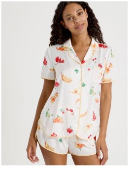 Chloe+%26amp%3B+Lola+Luxe+Satin+Short+Sleeve+Pj+Set+in+Summer+Fruits+Print
