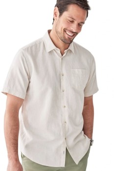 Gazman-Linen-Blend-Short-Sleeve-Shirt on sale