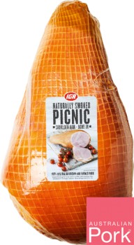 IGA-Picnic-Shoulder-Ham-Bone-In on sale
