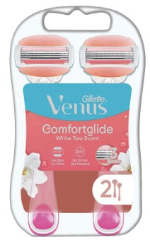 Gillette-Venus-ComfortGlide-White-Tea-Disposable-Razors-2-Pack on sale