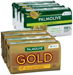 Palmolive-Bar-Soap-4x90g-Selected-Varieties on sale