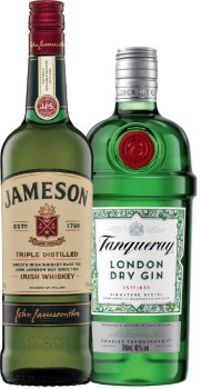 Jameson+Irish+Whiskey+or+Tanqueray+Gin+700mL