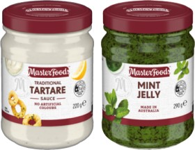 MasterFoods+Mint+Jelly+290g%2C+Tartare+Sauce+220g+or+Seafood+Cocktail+Sauce+260g